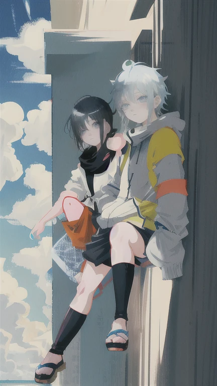 ANIME NARUTO SHIPPUDEN GIRL BLACK SHORT HAIR ONE BLUE EYE AND ONE GRAY EYE KILLUA ZOLDEK GIRL