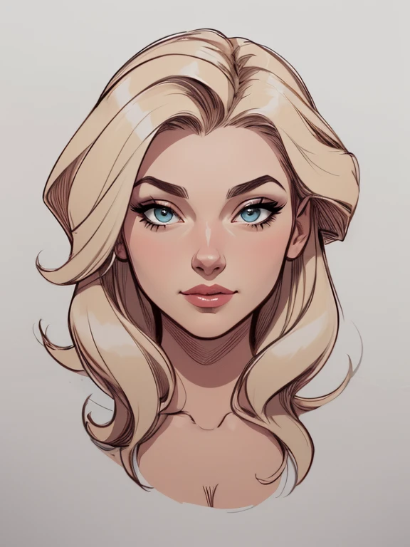 estilo de desenho animado:1.2), Jennifer anistonmulher Imagem de desenho animado de uma mulher , roupas sensuais , garota super fofa, authoritarian would be facial expressioncartoon style illustration, estilo de arte dos desenhos animados, estilo de arte dos desenhos animados, digital illustration style, design de personagens altamente detalhado, arte digital detalhada fofa, City fan art, design de personagem retrato, beautiful digital illustration, retrato de alta qualidade, arte em quadrinhos, retrato do design do personagem, white background Buso without clothes and medium breasts, beautiful and symmetrical body curves