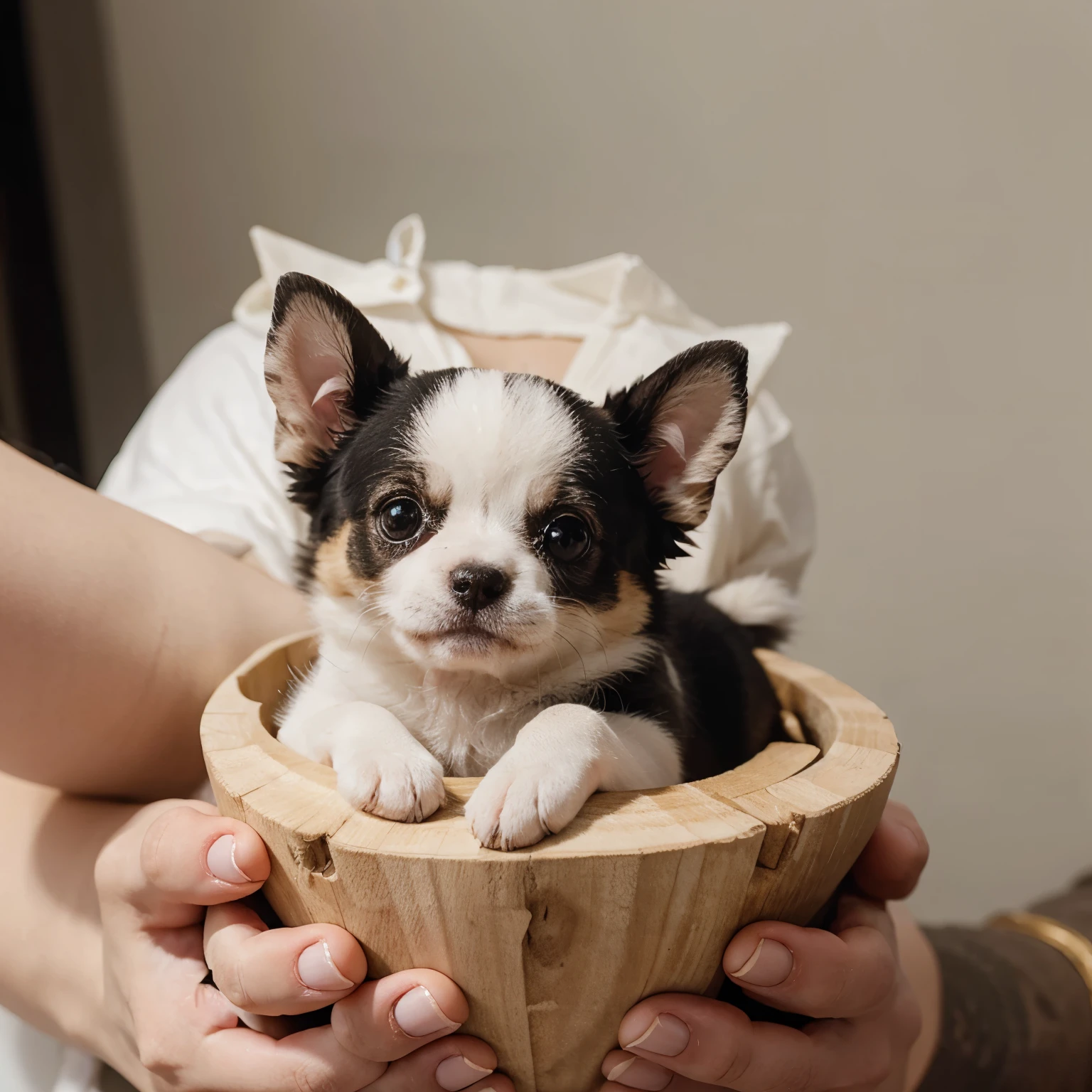 Cute boo dog with cut suger glider on top