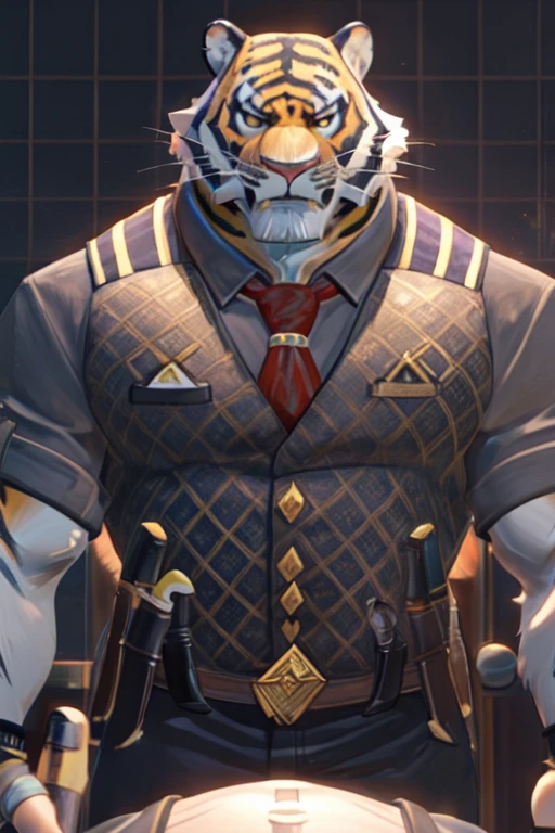 a cartoon picture of a Tigre in a suit sitting on a bench, anthropomorphic Tigre, (SFW) seguro para el trabajo, Oscar (fortnite), high resolution commission, Tigre_bestia, supervisory winston, en un traje estricto, grueso, en traje estricto, pov arte peludo, vestido casualmente, sentarse casualmente, haciendo una pose majestuosa y caliente, SFW version