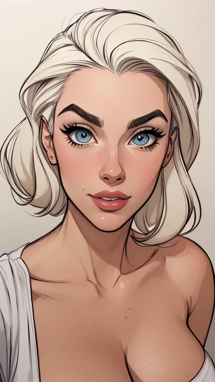estilo de desenho animado:1.2), draw ART Artline fundo branco mulher Imagem de desenho animado de uma mulher , roupas sensuais , garota super valente destemida , cartoon style illustration, estilo de arte dos desenhos animados, estilo de arte dos desenhos animados, digital illustration style, design de personagens altamente detalhado, arte digital detalhada fofa, City fan art, design de personagem retrato, beautiful digital illustration, retrato de alta qualidade, arte em quadrinhos, retrato do design do personagem, white background Busty without clothes and medium breasts female character cast of friends aged 80'roupas e 80'penteado estilo cartoon
