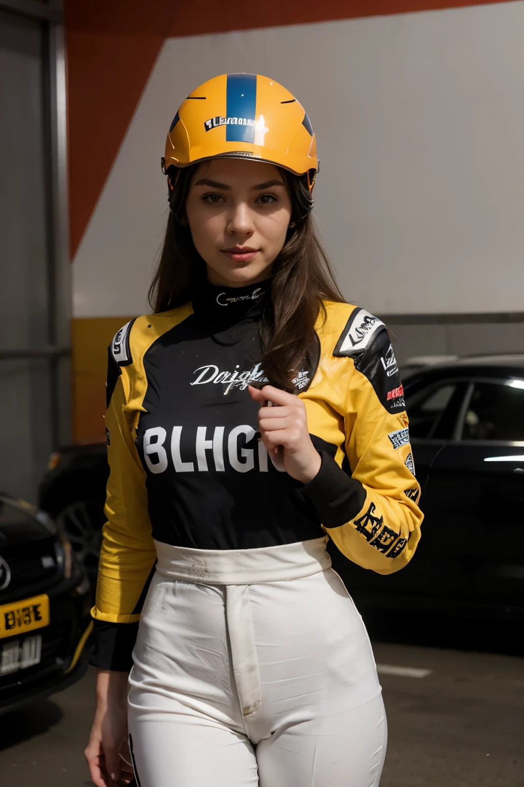 The character can be a professional racer, possessing charisma and the ability to drive cars at high speeds. He may be shown wearing a special racing uniform, with helmet and accompanying attributes.The illustration should be dynamic and memorable, conveying the atmosphere of the game and the character's character.
The character must be clearly distinguished from the background of the illustration, with bright details and characteristic features.
Use bright and saturated colors, to attract the attention of players and create a spectacular visual image.Preferably, to make the character attractive and charismatic, arousing interest and emotional involvement on the part of players.