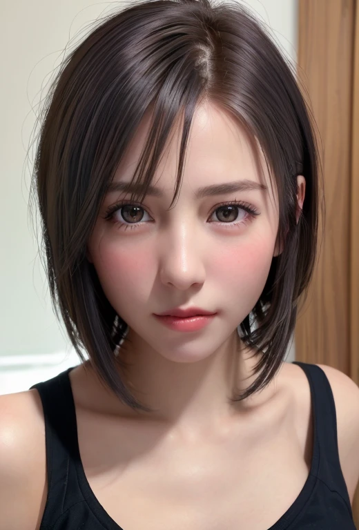 (8K, realistic, Raw photo, top quality: 1.3), (1 girl), super beautiful, (realistic face), (boyish, Silver Color Get used to itrry Shorthair), Get used to itautiful , The brilliance that captivates the viewer, Get used to itautiful expression, Get used to itautiful breasts, (realistic skin), Get used to it...