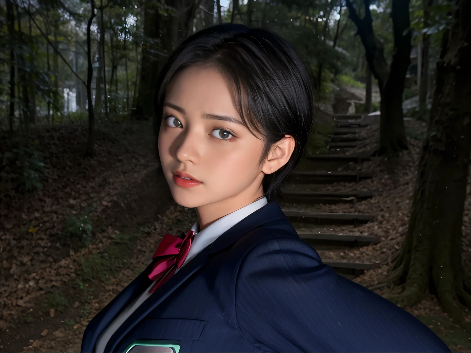 (8K, highest quality, masterpiece:1.2), (realistic, photo-realistic:1.37), Super detailed,highest quality, ultra high resolution, professional lighting, photon mapping, radio city, Physically based rendering, cinematic lighting, late night path,written boundary depth, sharp focus,sunbeam, good composition,(Bokeh:1.2) 1 girl,alone,(whole body), (closed mouth),fine and beautiful eyes, stop temporarily, tight waist,Japanese high school girl, black hair,messy hair,Short hair fluttering in the wind,(Ulzzang-6500:1.2)
mix 4, hiqcgbody