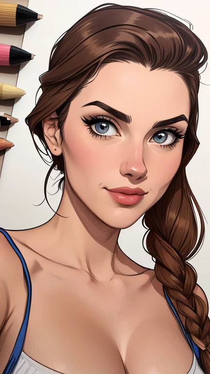 estilo de desenho animado:1.2), fundo branco mulher Imagem de desenho animado de uma mulher , roupas sensuais , garota super valente destemida , cartoon style illustration, estilo de arte dos desenhos animados, estilo de arte dos desenhos animados, digital illustration style, design de personagens altamente detalhado, arte digital detalhada fofa, City fan art, design de personagem retrato, beautiful digital illustration, retrato de alta qualidade, arte em quadrinhos, retrato do design do personagem, white background Busty without clothes and medium breasts female character cast of friends with 80's clothes and 80's hairstyle Cartoon style