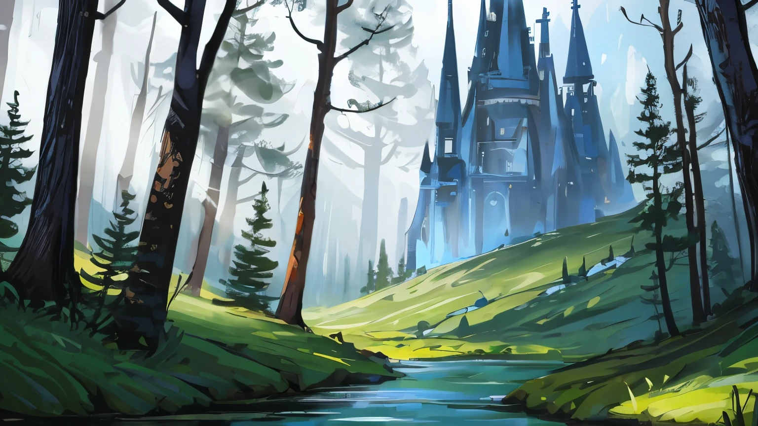 Background, forest, fantasy