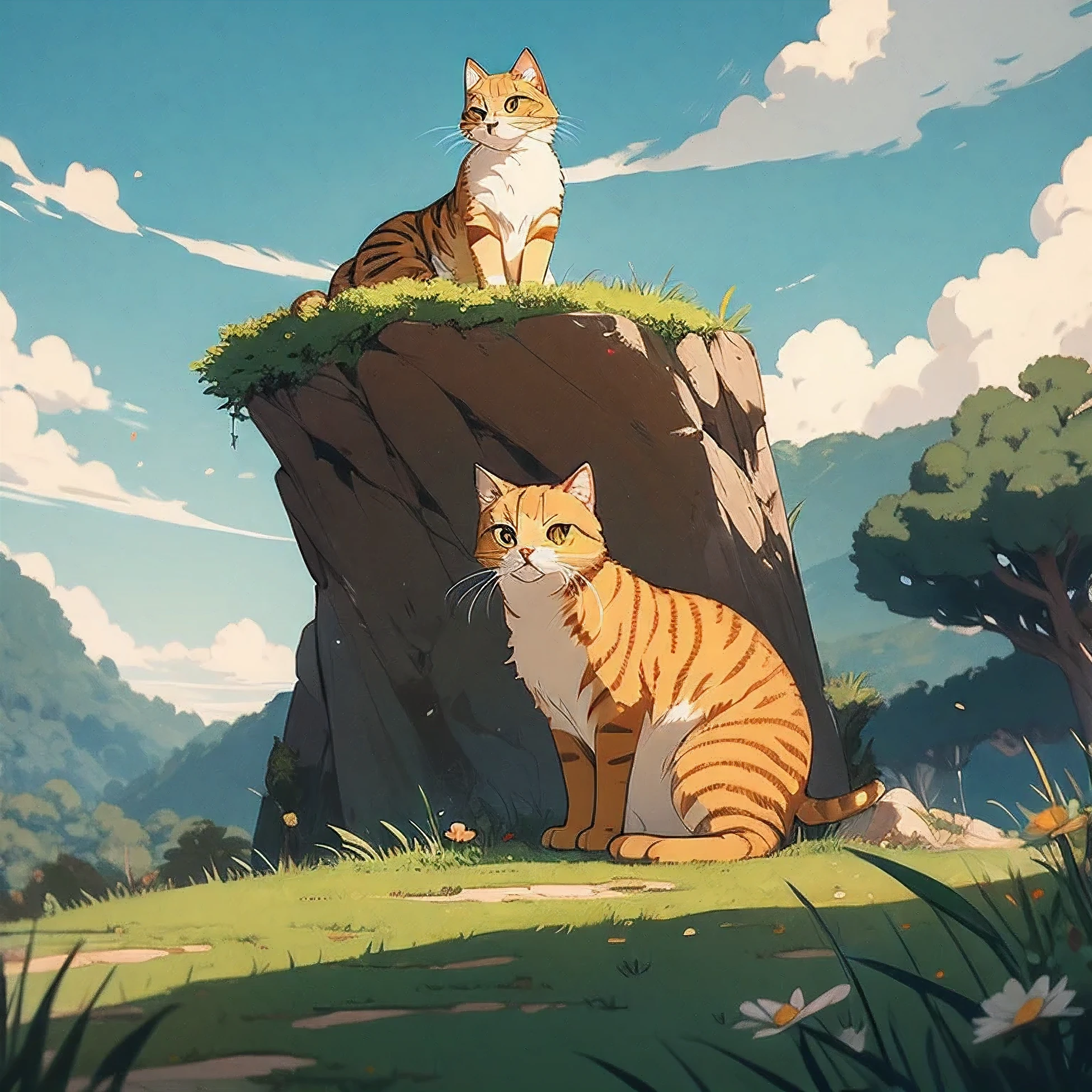 Golden Cat, ghibli style