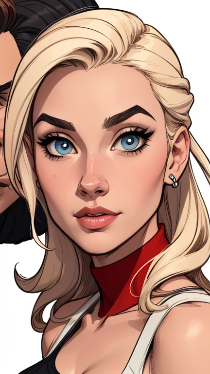 estilo de desenho animado:1.2), draw ART Artline fundo branco mulher Imagem de desenho animado de uma mulher , roupas sensuais , garota super valente destemida , cartoon style illustration, estilo de arte dos desenhos animados, estilo de arte dos desenhos animados, digital illustration style, design de personagens altamente detalhado, arte digital detalhada fofa, City fan art, design de personagem retrato, beautiful digital illustration, retrato de alta qualidade, arte em quadrinhos, retrato do design do personagem, white background Busty without clothes and medium breasts female character cast of friends aged 80&#39;roupas e 80&#39;penteado estilo cartoon fantasiada de Fallout 4 uniforme