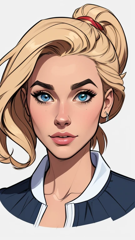 estilo de desenho animado:1.2), draw ART Artline fundo branco mulher Imagem de desenho animado de uma mulher , roupas sensuais , garota super valente destemida , cartoon style illustration, estilo de arte dos desenhos animados, estilo de arte dos desenhos animados, digital illustration style, design de personagens altamente detalhado, arte digital detalhada fofa, City fan art, design de personagem retrato, beautiful digital illustration, retrato de alta qualidade, arte em quadrinhos, retrato do design do personagem, white background Busty without clothes and medium breasts female character cartoon style dressed in Fallout 4 uniform