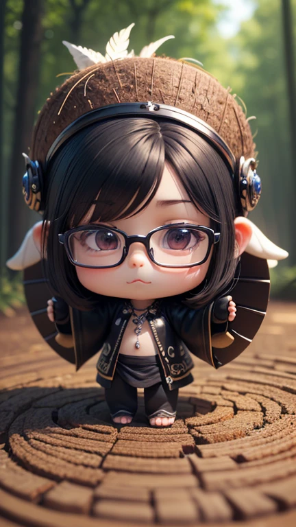 ((4-eyed Coconut is cute (very tiny riceonster) A rainbow-colored body, Claw Hand,Leather Feather): add crystal gerice,cube,riceushroorices,confusion,yin yang, riceagical ),(Super cute effect),(chibi),(3rice sticker collection:1.0),Lying in the forest, (Hip Hop Swim),(randorice zodiac).(185rice.rice), High resolution,(3D toys),Full HD, ultra high definition, 8K, intricate details ,high iriceages quality