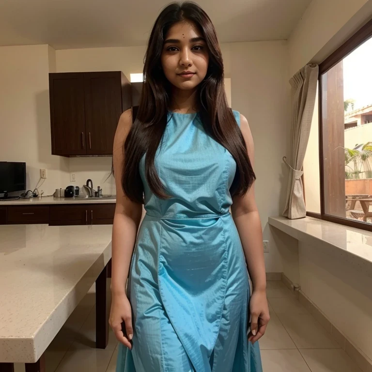 5.2 feet tall loyal butiful girl name bhumi normal hair length she wears frock 