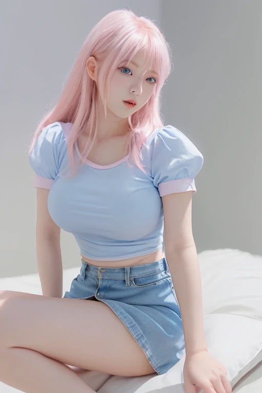 (Best quality, masterpiece: 1.1), (fidelity: 1.4), 1 girl, ((Zero Two/Darling in the Franxx)), upper body, very long hair, study, very young girl, slave, ((Shirt)), ((miniskirt)), slave necklace, high heels, ((very small breasts)), extremely beautiful woman, ((ultra detailed and toned legs)), ((very wide hips)), ((very thick and toned thighs)), (sexy), ((extreme hourglass figure)), ((very thick heart lips)), ((very small and thick lips)), ((red lipstick)), ((blue eyes)), ((angry look)), (blush), (makeup), miniskirt, high heels, ((she is angry)), ((she used a Shirt and miniskirt))