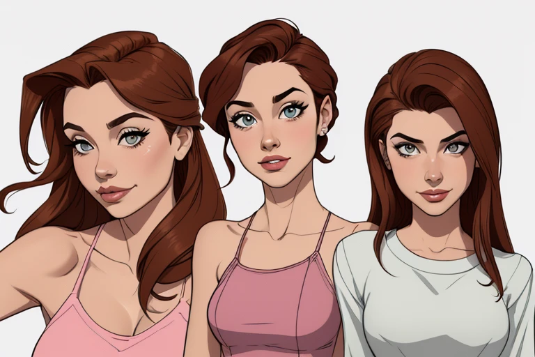 Female characters Megara has long reddish-brown hair, olhos grandes e expressivos. Ela veste um vestido roxo escuro que se ajusta ao corpo, com uma fenda na perna esquerda, e uma faixa dourada na cintura. On the feet, wears simple and elegant sandals Brazilian actress girls (maldosas sadomasoquistas) animado:1.2), mulher Imagem de desenho animado de uma mulher , roupas sensuais , garota super fofa, cartoon style illustration, estilo de arte dos desenhos animados, estilo de arte dos desenhos animados, digital illustration style, design de personagens altamente detalhado, arte digital detalhada fofa, City fan art, design de personagem retrato, beautiful digital illustration, retrato de alta qualidade, arte em quadrinhos, retrato do design do personagem, white background Buso without clothes and medium breasts 