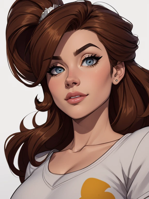 Female characters Megara has long reddish-brown hair, olhos grandes e expressivos. Ela veste um vestido roxo escuro que se ajusta ao corpo, com uma fenda na perna esquerda, e uma faixa dourada na cintura. On the feet, wears simple and elegant sandals Brazilian actress girls (maldosas sadomasoquistas) animado:1.2), mulher Imagem de desenho animado de uma mulher , roupas sensuais , garota super fofa, cartoon style illustration, estilo de arte dos desenhos animados, estilo de arte dos desenhos animados, digital illustration style, design de personagens altamente detalhado, arte digital detalhada fofa, City fan art, design de personagem retrato, beautiful digital illustration, retrato de alta qualidade, arte em quadrinhos, retrato do design do personagem, white background Buso without clothes and medium breasts