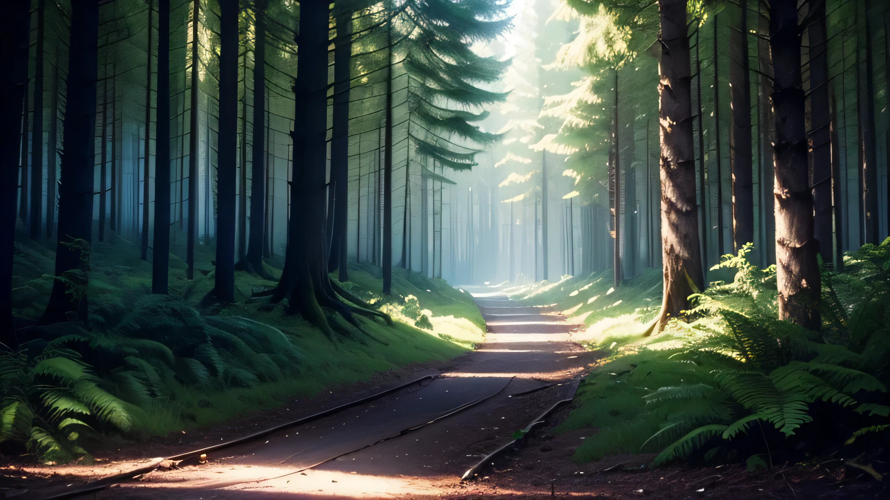 Forest background for website home page dark