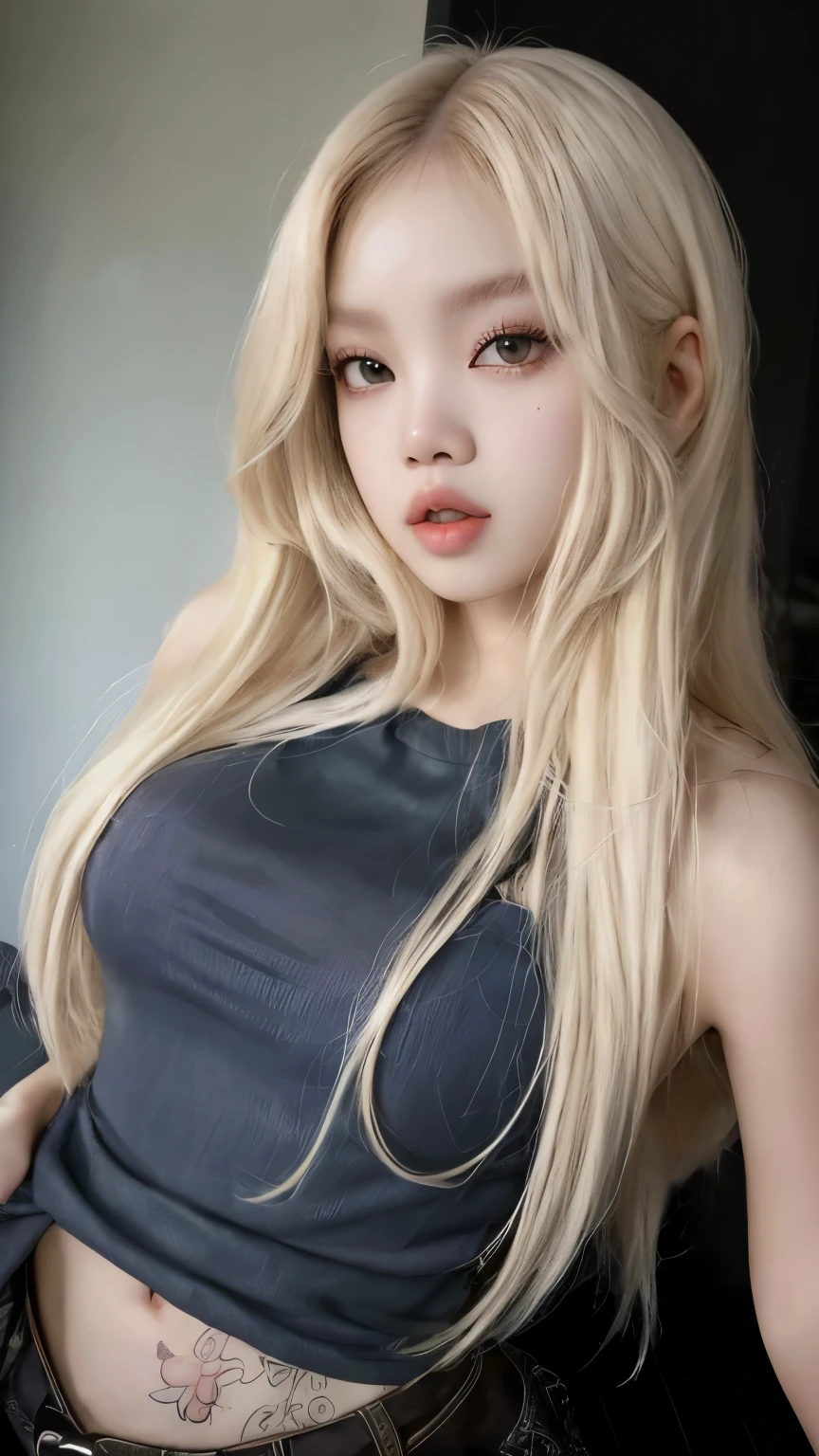 mulher loira com cabelos longos e vestido branco posando para uma foto, Lalisa, com longos cabelos brancos, com cabelos longos brancos, Longos cabelos loiros e olhos grandes, com longos cabelos loiros, pele branca leitosa, pale milky white porcelain skin, longos cabelos loiros e olhos grandes, Lisa Manobal, Lisa do blackpink, pale porcelain white skin, coreana