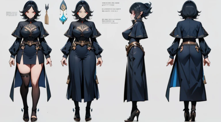 Female original character reference sheet adoptable,
