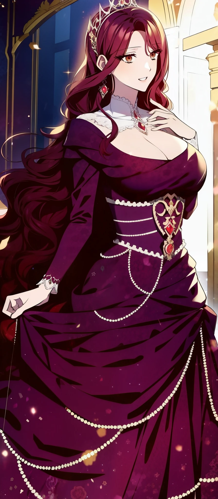 ((long hair spread out)), aristocratic woman, nobility dress, princess.