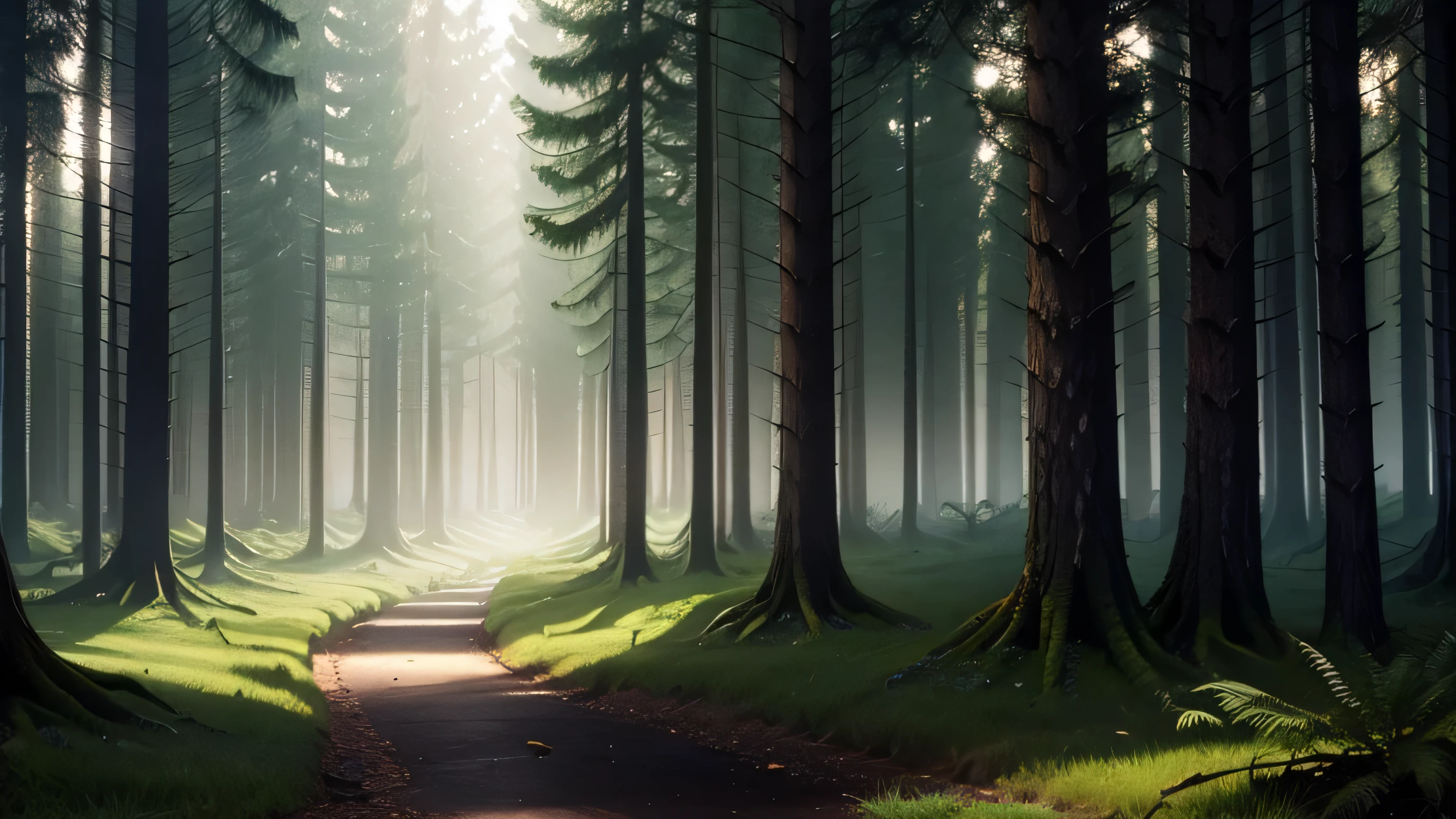 Forest background for website home page dark