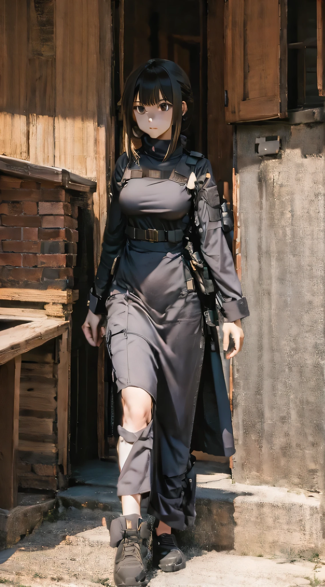 anime,High resolution,woman,armed