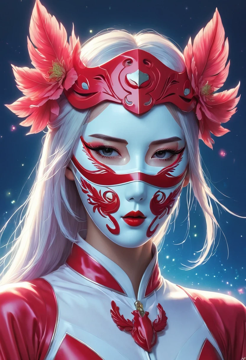 zero two / Dear Franks ] wearing a mask, Lois |, author：Yukika Kamisaka, Lois art style, A beautiful artistic illustration, Digital art on pixiv, anime illustration, Colorful illustrations, supernatural art style, Weird and dark art style, Trendy Anime Art, digital anime illustration, Douban, author：Nobusada Yanagawa