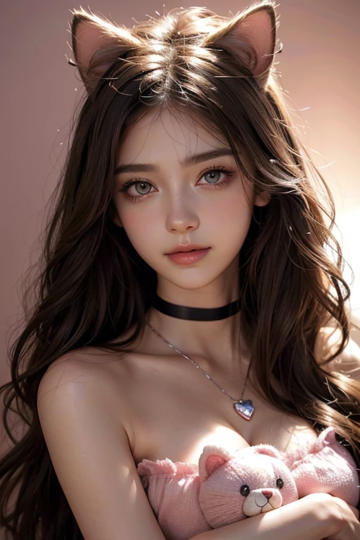 (masterpiece, Highest quality:1.3), (Super detailed:1.2), (hyperRealistic:1.3), (RAW Photos:1.2),High-definition RAW color photos, Professional photos, (PhotoRealistic:1.4), (Realistic:1.4), ,Professional Lighting, (Japanese), Beautiful Face, (Realistic face), Cute Woman, (Brown Hair, Big Breasts:1.5), (Bright smile:1.5), Trending Hair&Trending Hairカラーをランダムに, Earrings, necklace, bracelet, Sexy, erotic Sexy, Random sexy gravure poses, (A beautiful woman in red lingerie、She is posing provocatively on the bed and removing her lingerie.。:1.3)