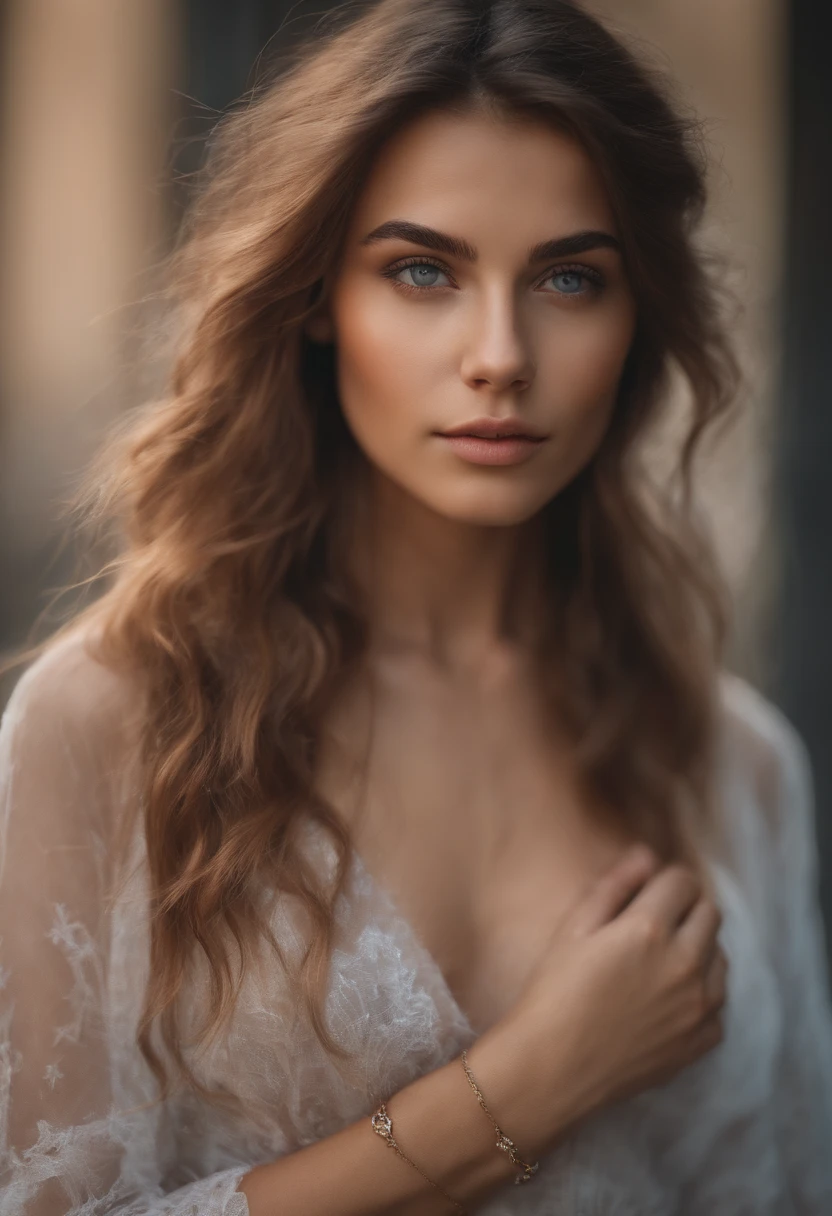 photo of beau age 25 girl, cheveux pastels, taches de rousseur sexy, beau, fermer, jeune, DSLR, 8K, 4k, ultraRealistic, Realistic, peau naturelle, textured skin