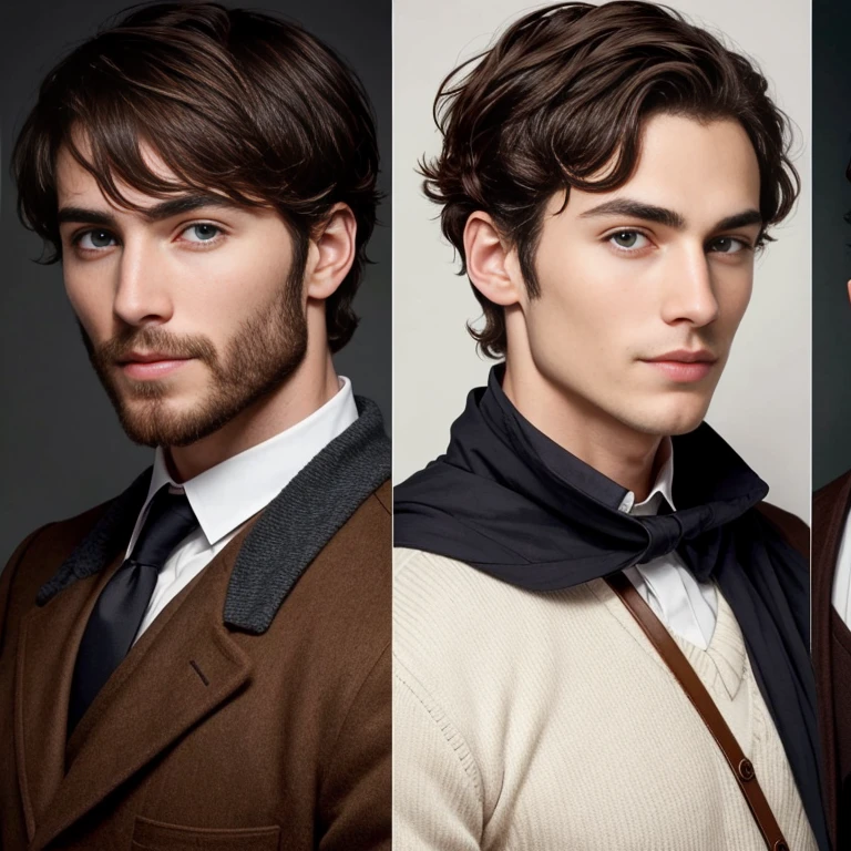 a perfect Asmonean jew man, short hair. focus on the characters' faces