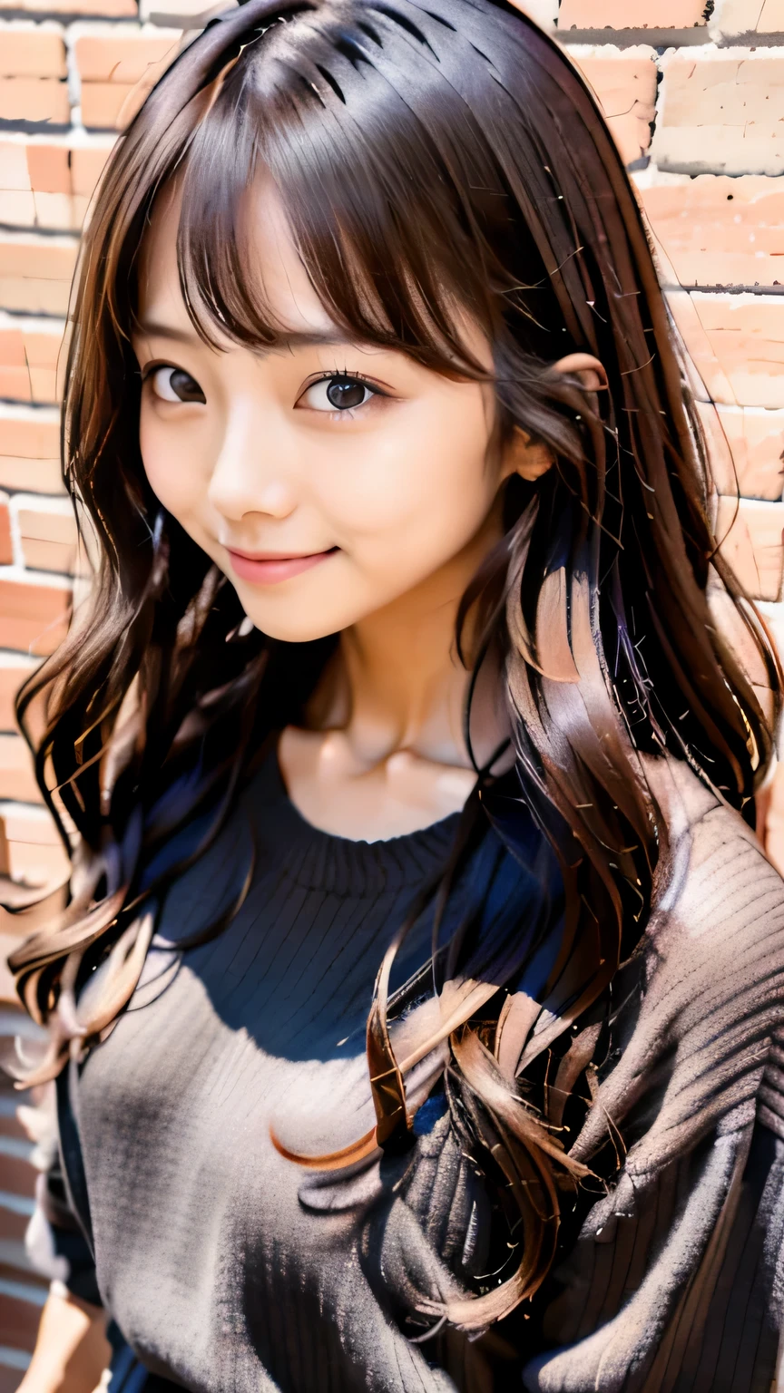 Close-up of a long brown haired woman in a black dress, with brown fringe, brown haired, brown long hair with bangs, brown hair and bangs, brown bangs, Brown color, princess cut, Long hair with plenty of bangs, brown hair with bangs, with long hair, long hair with bangs, neat hair with bangs, brown long hair, high resolution, High quality photos, look at viewer, long straight black hair
