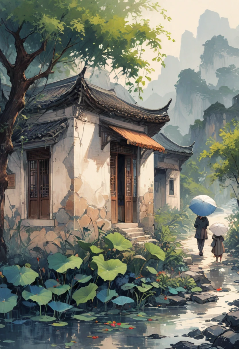 girl, Mail carrier, ink style, realistic, detailed background, (masterpiece, best quality, perfect composition, very aesthetic, absurdres, ultra-detailed, intricate details, Professional, official art, Representative work:1.3), (Animagine:0.01)