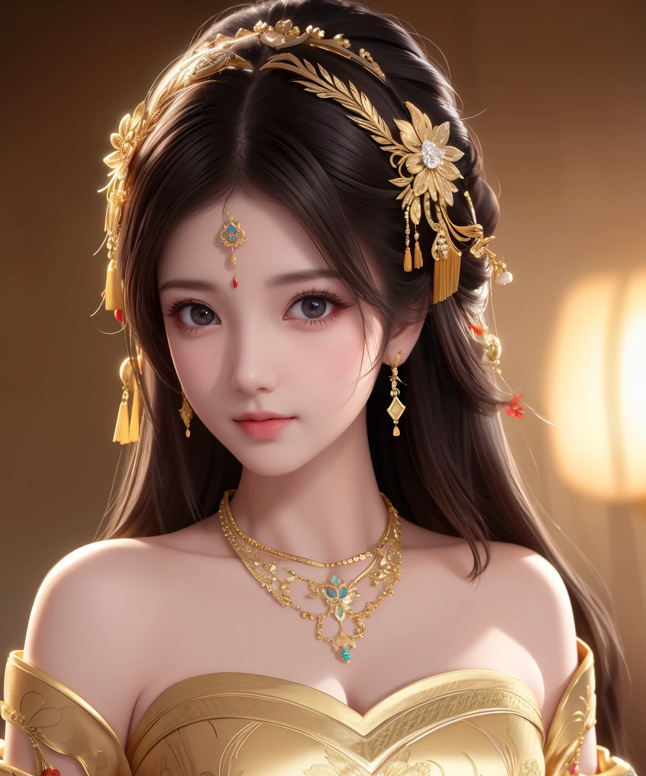 best quality, masterpiece, highres, 1girl,china dress,hair ornament,necklace, jewelry,Beautiful face,upon_body, tyndall effect,photorealistic, dark studio, rim lighting, two tone lighting,(high detailed skin:1.2), 8k uhd, dslr, soft lighting, high quality, volumetric lighting, candid, Photograph, high resolution, 4k, 8k, Bokeh,