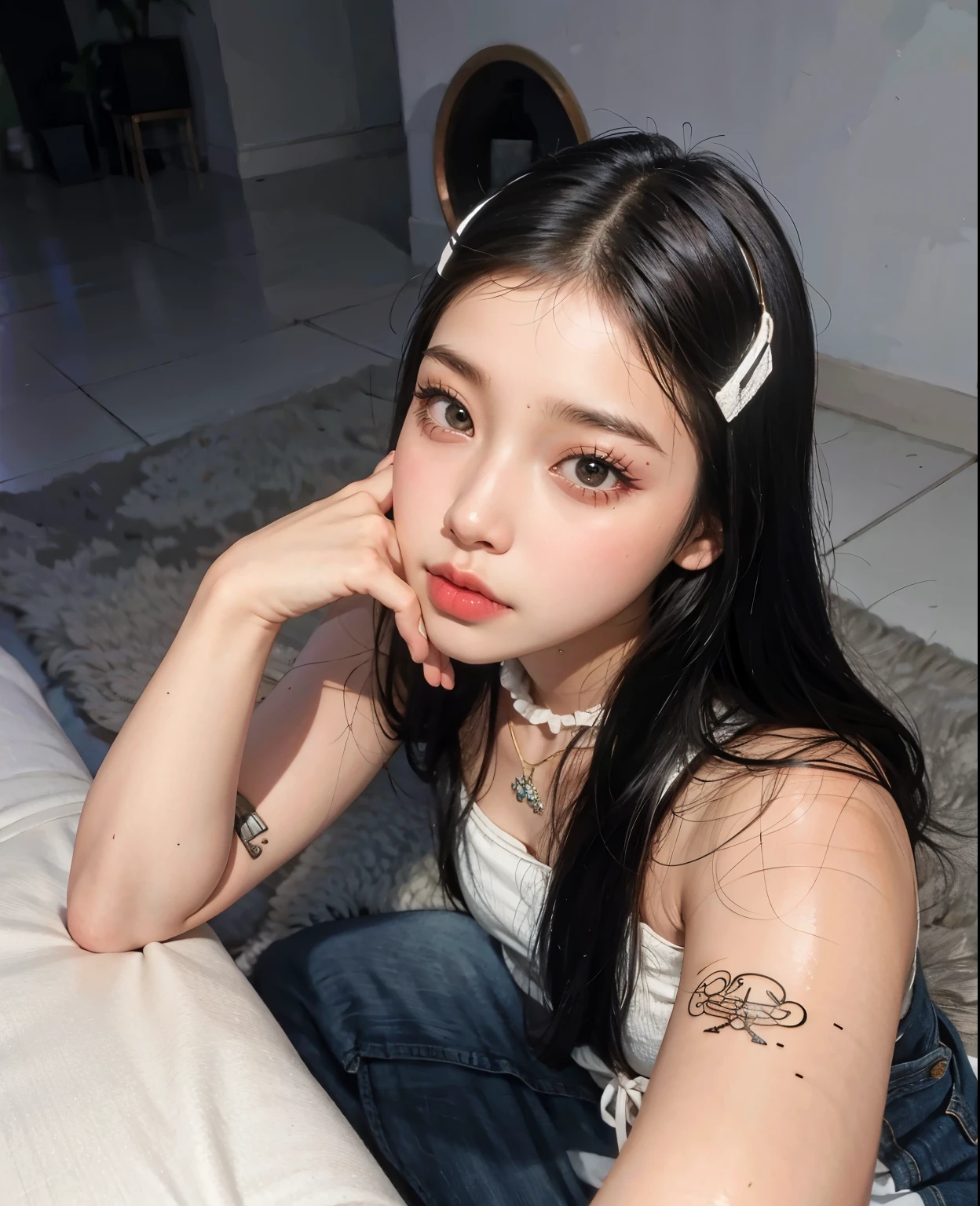 will wake me up, doll lips, full lips, large eyes