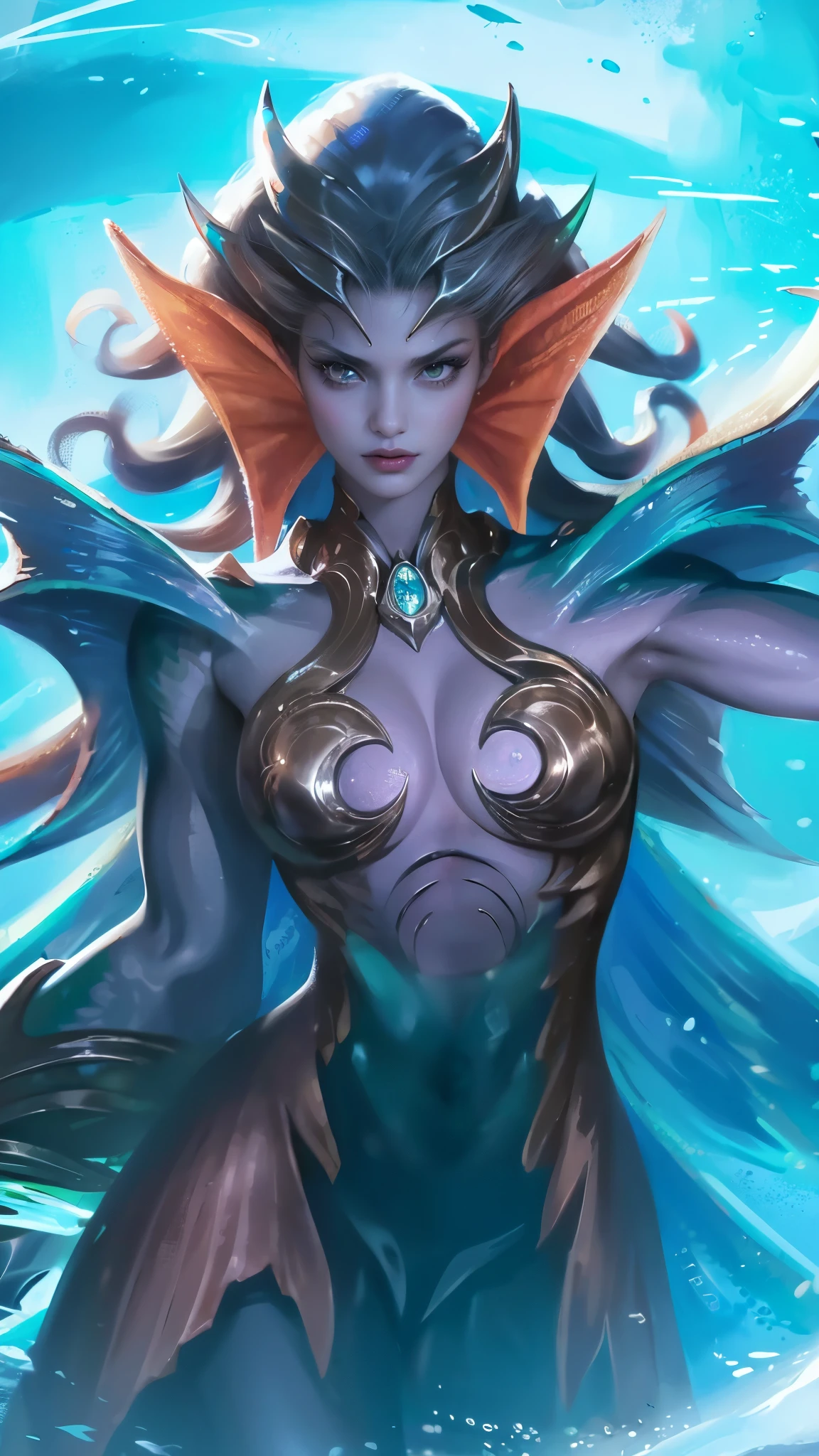 a close up of a woman with a very large body and a very long hair, 8k, ultra hd, ultra detailed texture, hyper realistic, masterpiece, detailed texture, detailed face, detailed skin, detailed lighting, (photorealistic:1.5), best quality, beautiful lighting, cinematic lighting, professional lighting, ultra highres, realistic, detailed hair, real hair, high quality, (realskin:1.5), extremely detailed, finely detail, ultra-detailed, glare, yellow eyes, black lips, black skin.