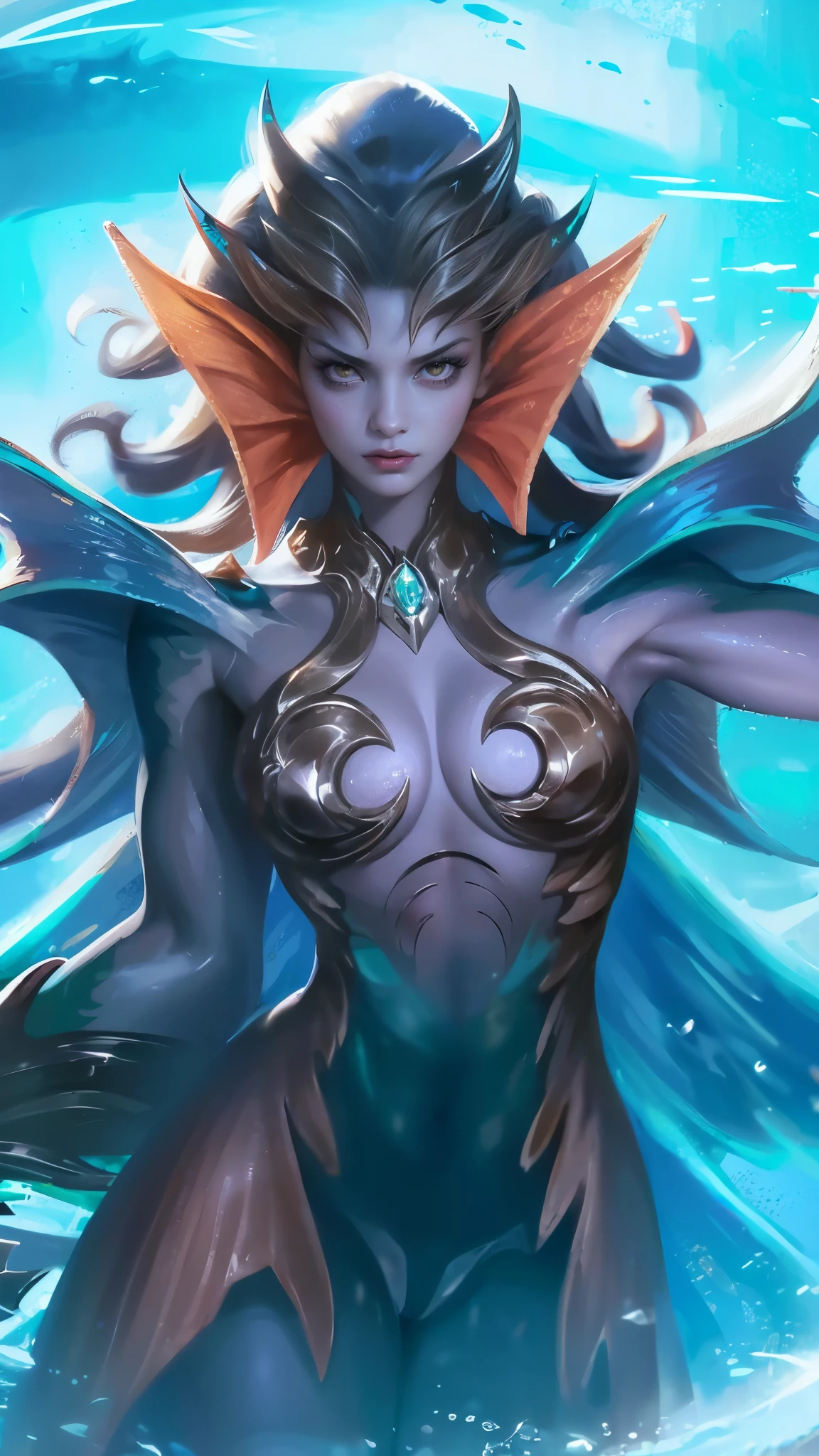 a close up of a woman with a very large body and a very long hair, 8k, ultra hd, ultra detailed texture, hyper realistic, masterpiece, detailed texture, detailed face, detailed skin, detailed lighting, (photorealistic:1.5), best quality, beautiful lighting, cinematic lighting, professional lighting, ultra highres, realistic, detailed hair, real hair, high quality, (realskin:1.5), extremely detailed, finely detail, ultra-detailed, glare, yellow eyes, black lips, black skin.