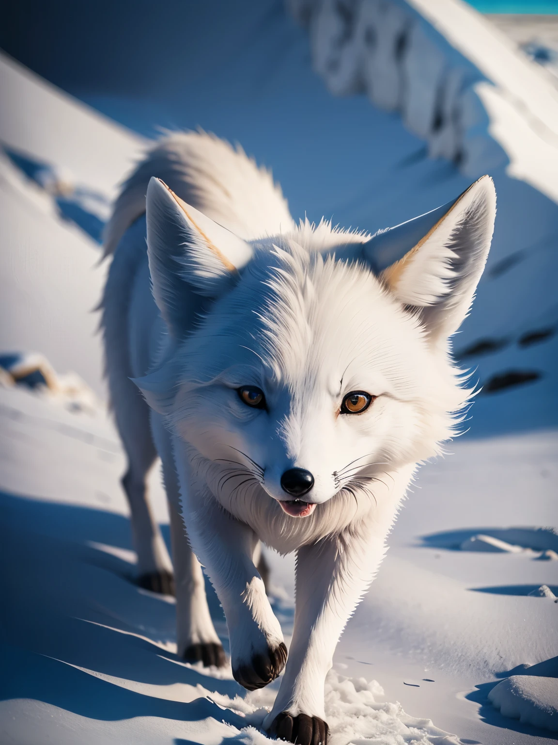 arctic fox, ultra detailed, high quality, 8k resolution