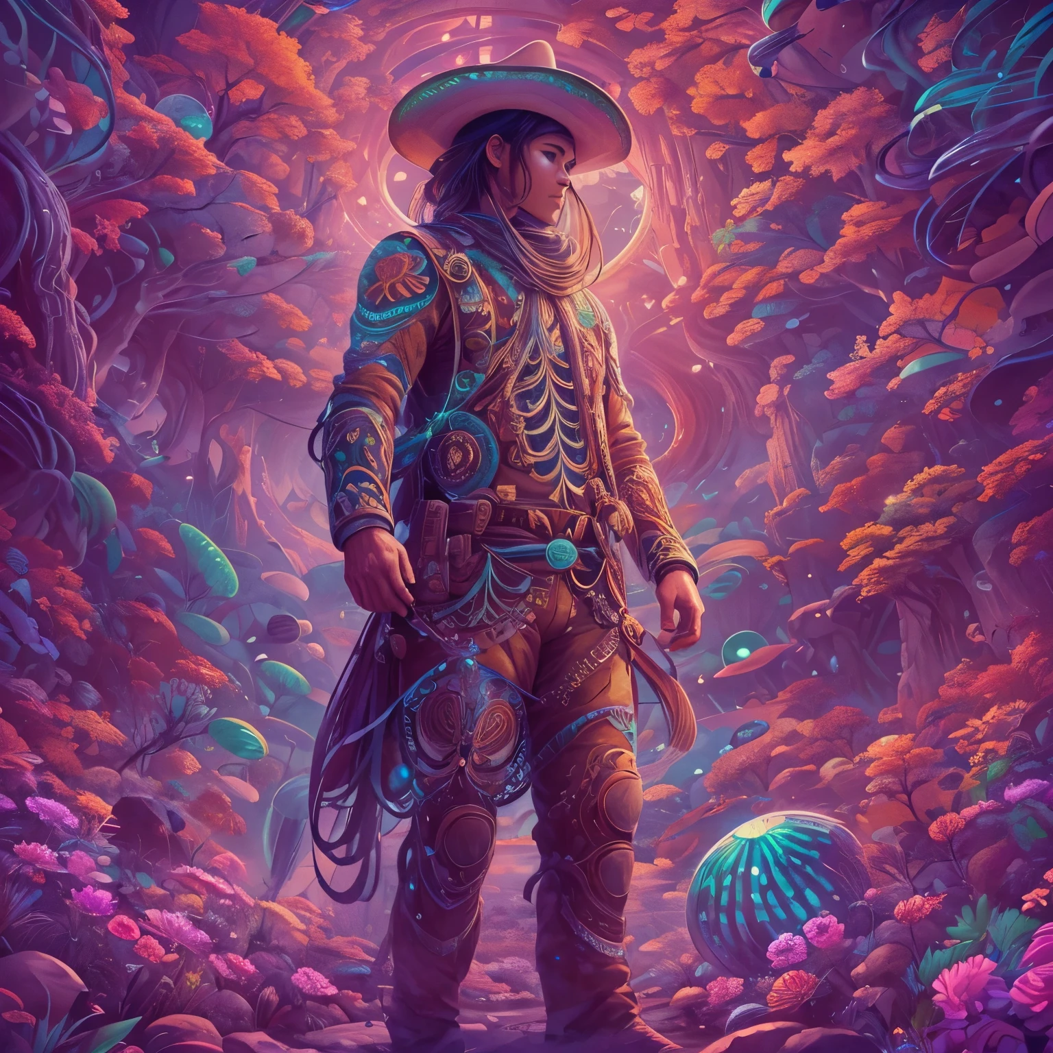 wilderness、cowboy、Mexico、long ago、graphic art、colorful、whole body,  highest quality, ultra high resolution,  Double exposure of person and spiral、Nvidia GTX,bioluminescence、monolith、masterpiece、spectrum、very detailedがたくさん 、race、surreal、anatomical、octane rendering、8K、highest quality、masterpiece、An illustration、very delicate and beautiful、very detailed、ticker ,unity ,wall-,wonderful, attention to detail, masterpiece,highest quality,official art,Hvery detailed ticker unity 8K wallpapers、surrealism、drop、shadow、Constructivism、stereogram、dropshadow、motion blur、Super detailed、highest quality、high detail、Super detailed
