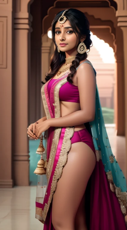 masterpiece, best quality, realistic, 2 girls Indian girls, (PureErosFace_V1:0.7),  (8k, best quality), Indian dress, full body visible in front of camera, realistic jaw drooling beauty