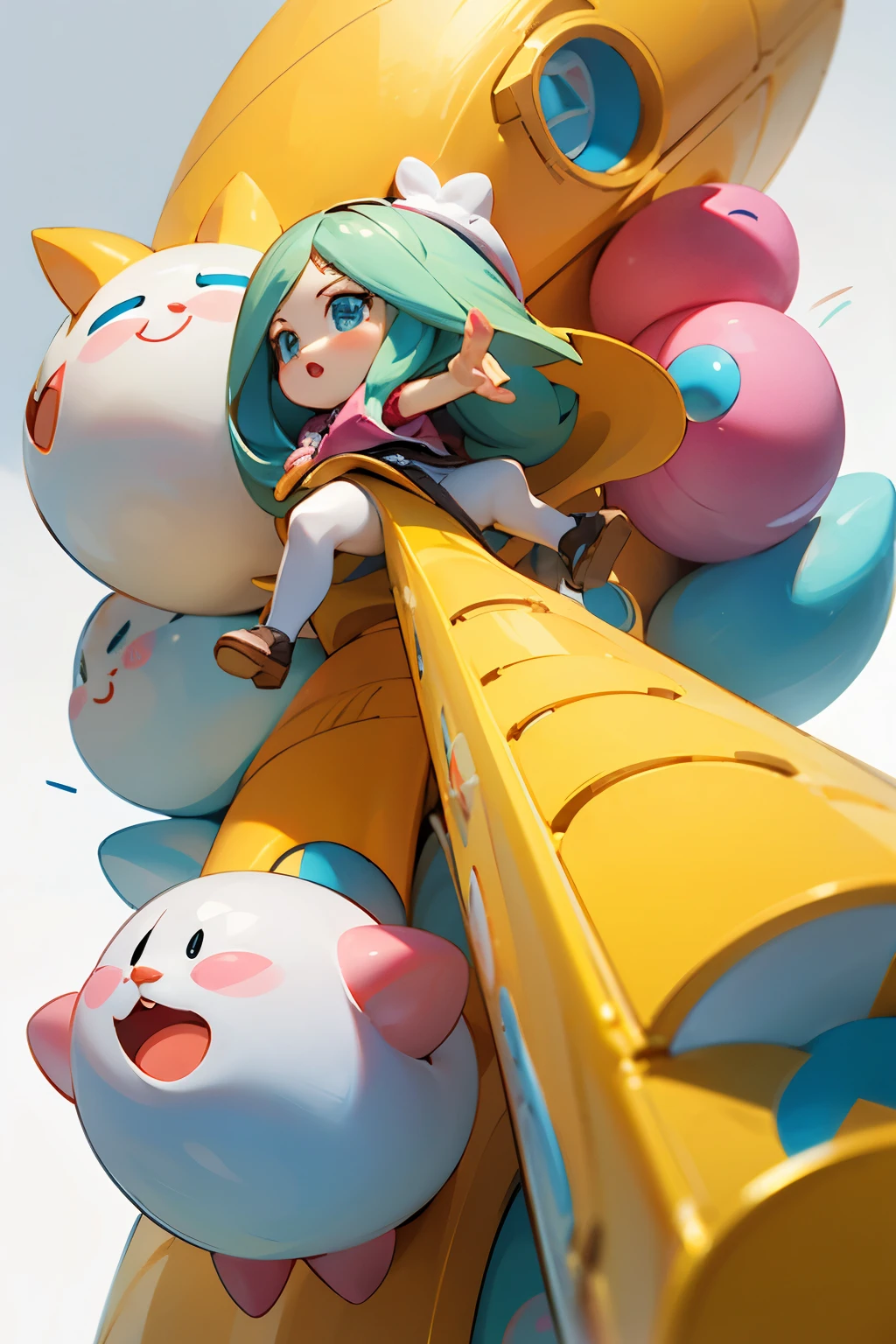 ((Mejor calidad)), ((obra maestra)), (detallado), pez kirby