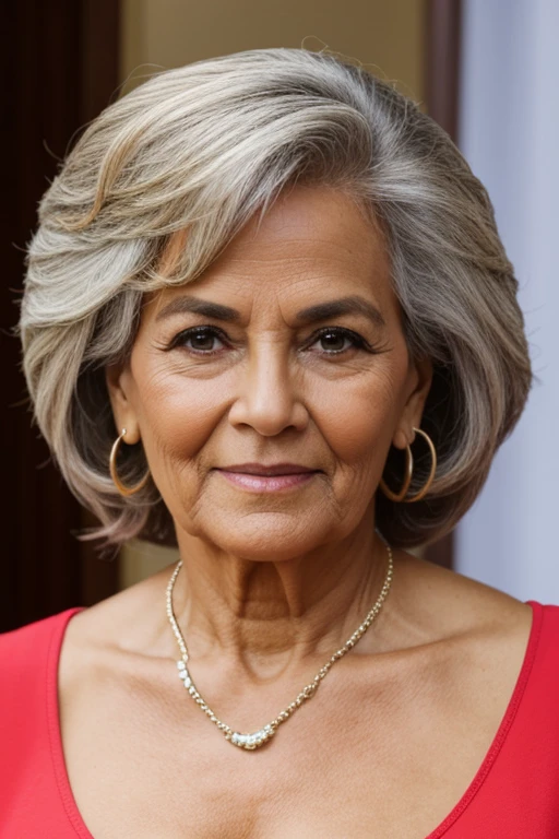 creates a Brazilian standard elderly woman