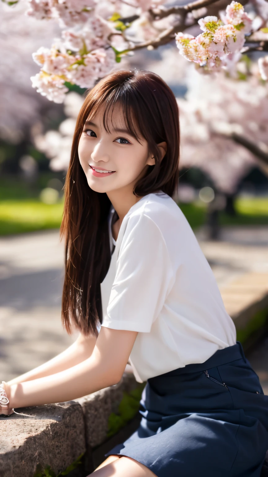 ulzzang-6500-v1.1,(Masterpiece, BestQuality:1.3), (ultra detailed 8k:1.2), (hyperrealistic:1.35),(RAW photo:1.2),high res, wallpaper, 
BREAK
Japanese woman, (20yo:1.3), super beautiful, beautiful skin, beautiful and fine eyes, detailed face, clean long hair, dark brown eyes, look at camera,(smiling:1.2),(High nose),(Long bangs),Twin tails hair,(Cherry blossom row),(Seating:1.2),Look at the viewer, (Slender Body),(Black cheongsam with cherry blossom pattern),(Mini skirt),(Perfect limbs:1.5),
BREAK
professional lighting, face light,(Cherry blossom petals dance, cherry blossom blizzard:1.2 ),(Super detailed night scene background:1.3),(Night park:1.3)