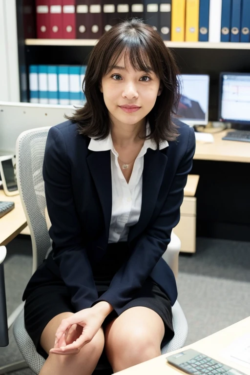 a women sitting in office cryptobanker