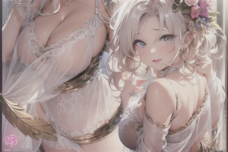40-year-old mature woman、sensual curves、huge breasts、thighs、bubble、お尻のmasterpiece, 最high quality, Super detailed, full body shot, mature woman, 美しい mature woman, nightgown and underwear, enchanting smile, thick lips, plump lips, blush, looking at the viewer, provocative expression, beautiful hairstyle, cleavage, Plump、curvy hips、attractive face、naughty face、sexy lingerie 、an inviting gaze、expression of emotions、lewd underwear、erotic see-through lingerie set、Standing position、gorgeous accessories 、big breastsの女性, bare shoulders, golden hair, colored feather, metal ornaments, colored flowers, particle, light, (masterpiece, 最high quality, 最high quality, official art, beautiful and aesthetic:1.2), (1 girl:1.3), very detailed,(fractal art:1.1),(colorful:1.1)(flowers:1.3),most detailed,(tangled:1.2), (dynamic pose), (abstract background:1.3), (shiny skin), (lots of colors :1.4), ,(earrings:1.4), (feather:1.4),masterpiece, 最high quality, Super detailed, 30~40 years, full body shot, mature woman, 美しい mature woman, nightgown and underwear, enchanting smile, thick lips, plump lips, blush, looking at the viewer, provocative expression, short hairstyle, cleavage, Plump、curvy hips、attractive face、naughty face、sexy lingerie 、an inviting gaze、expression of emotions、lewd underwear、erotic see-through lingerie set、Standing position、gorgeous accessories、different hairstyles,gold headband,plump breasts,convex buttocks,greek clothing,Tulle covers the chest,perfect balance, Detailed details of the garment,marble,Statue of God,cinematic lighting, film grain, Fuji color, contrast of light and dark, 8K, masterpiece, Super detailed, high detail, high quality, High resolution, 、(((erotic see-through lingerie set)))、gorgeous accessories、raise your butt, from below, (((NSFW:1.2)))、exposed chest、gasping face、openwork decoration,(((see through dress)))、(((anatomically correct body))) , 最high quality, Super detailed, (((lewd underwear)))、raise your butt, from below, (NSFW: 1.4)、exposed chest、(((gasping face)))、openwork decoration,(((see through dress)))、(((R-18)))、feast、swirl、thighs, big breasts, Are standing, cowboy shot, blush, 1 girl, (masterpiece:1.3), (High resolution), (8K), (very detailed), perfect face, Beautiful eyes and face, (((最high quality))), (Super detailed), detailed face and eyes, (alone), High resolution、beautiful eyes,(((sexy pose)))、(((big breasts)))、