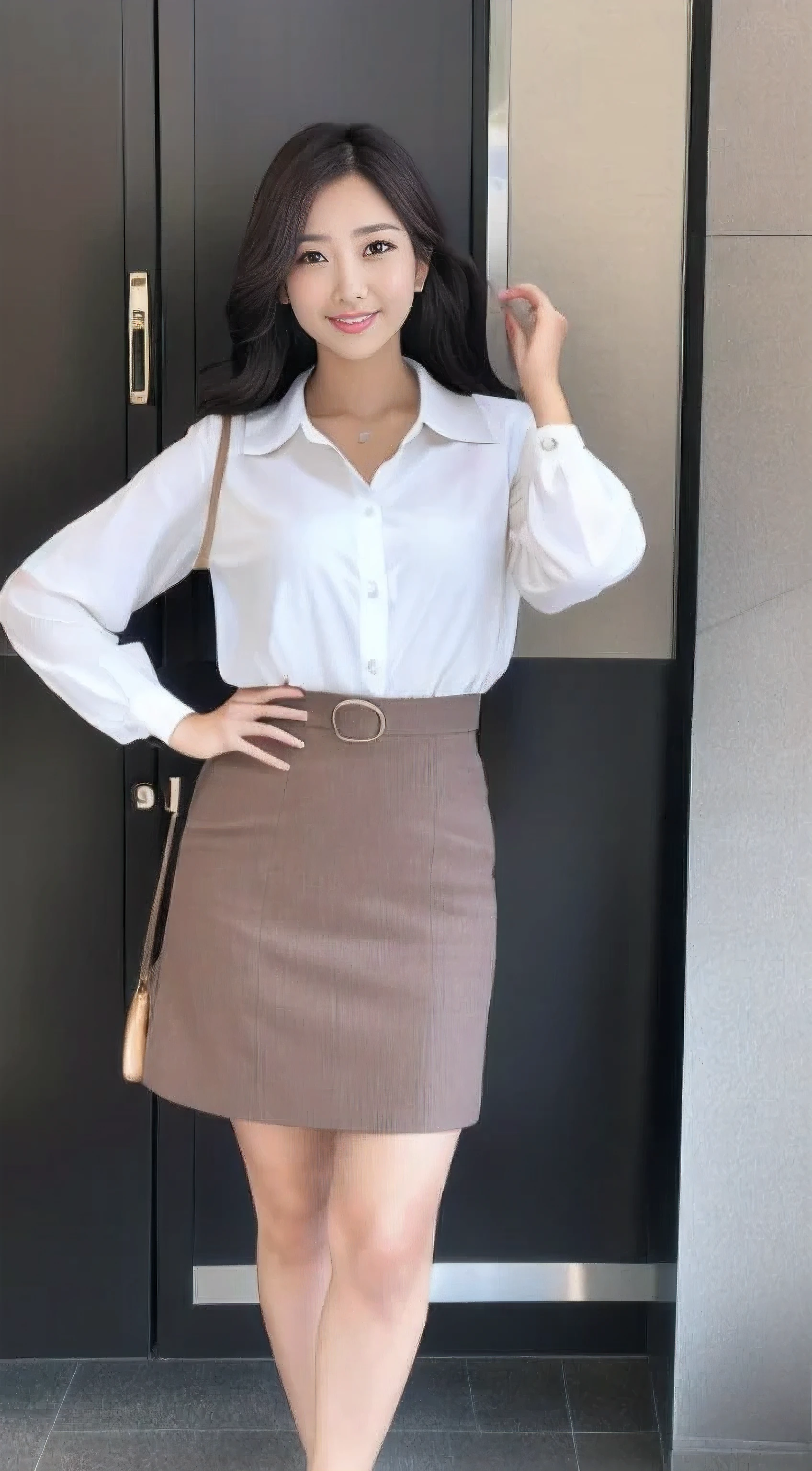 (RAW photo、best quality)、(genuine、photo-genuineistic:1.3)、best quality、masterpiece、very delicate and beautiful、Very detailed CG、unity、8K wallpaper、surprisingly okay、small detailasterpiece、best quality、very detailed eyes and face、detailed and beautiful eyes、facial light、pay attention to your audience、(best quality、8K、32k、masterpiece、UHD:1.2)、cute japanese women pictures、fine double eyes、double eyelid、the most beautiful face in the world、hair、big big 、Suit attire、Work style、white blouse、too short black skirt、tight clothes、tight clothes、Boardroom Background、sexy、pin high heels、camel toe、whole body、thick thighs、barefoot、