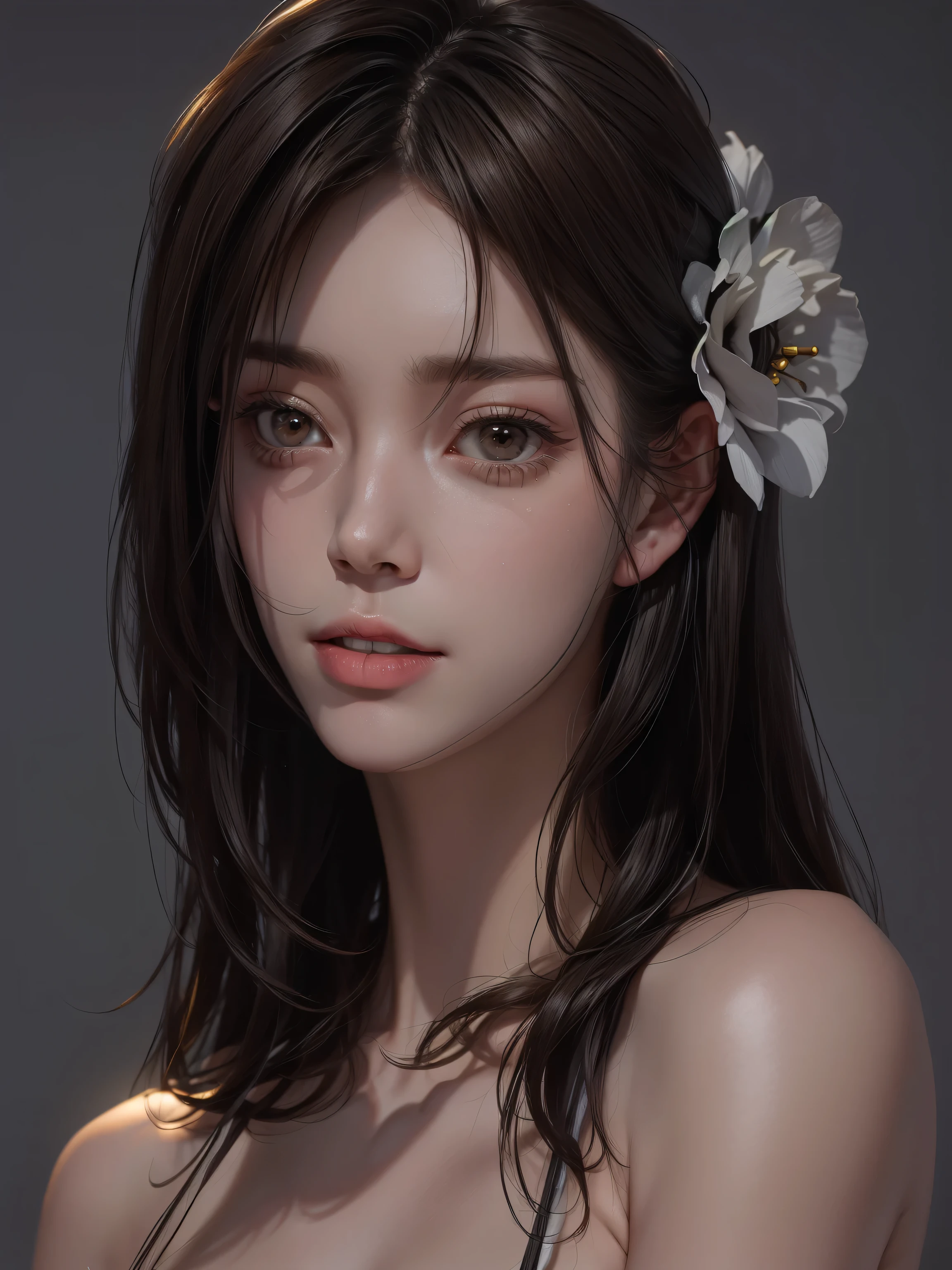 (Representative works: 1.3), (8K, realistic, RAW photo, best image quality: 1.4), (30 year old mature woman),small face, beautiful face, (realistic face),no makeup、natural makeup、light makeup、 (light brown, short hair: 1.3), beautiful hairstyle, realistic eyes, detailed and beautiful eyes, (realistic skin), beautiful skin, (sweater),、Bust A cup、 confused, charm, 超High resolution, Super realistic, High resolution, golden ratio, ff tifa、gray background、