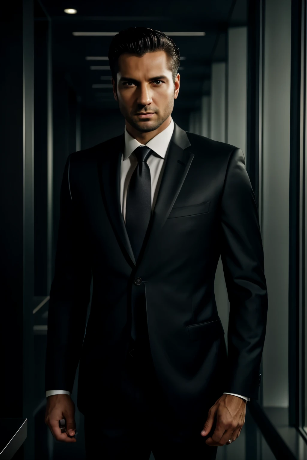 Photo of a successful businessman, 30 years old, Clear-complexioned, serious expression, wearing a black suit and tie, High-quality, rim lighting, highly detailed skin, 8k HD, DSLR, high resolution, 4K.
The businessman in the photo radiates an atmosphere of achievement with his clear, composed appearance. His serious expression is accentuated by his piercing gaze, as he wears a sleek black suit and tie. The photo is taken with exceptional quality, the rim lighting illuminating every detail on his highly defined skin. shot with a DSLR in 8k HD and 4K resolution, capturing every line and wrinkle on his face and