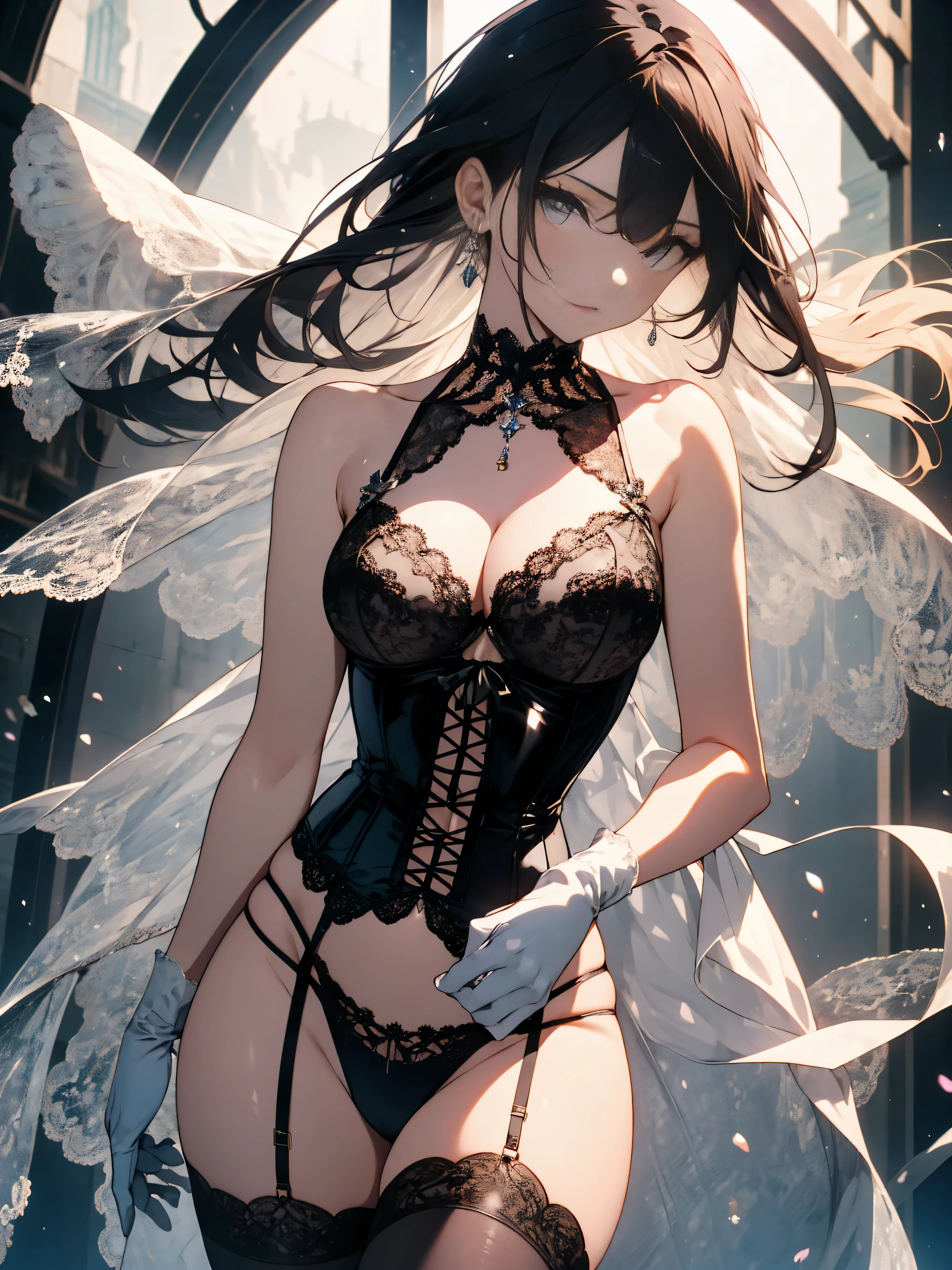 (Top Quality, Masterpiece, High Resolution, Detailed),4K,(Shining Eyes, Detailed Beautiful Face),Beautiful Animation,(1girl,BREAK)
,Elegantly Erotic  Girl Lingerie Ensemble,For a more refined take on the fantasy  girl theme, opt for an elegantly erotic lingerie ensemble that exudes sophistication and allure, This costume combines luxurious lingerie pieces with subtle elements for a chic and sensual look, Start with a sleek and figure-flattering corset or bustier crafted from silky fabrics such as satin or lace, featuring delicate sheep motifs embroidered or appliquéd along the neckline or hemline, BREAK
Pair the corset with matching panties or a thong adorned with subtle sheep-themed accents, such as miniature sheep charms or lace trimmings resembling sheep’s wool, Enhance the ensemble with sheer stockings or thigh-highs, accessorized with dainty garters or lace-up details for added glamour, Complete the look with elegant accessories such as pearl jewelry, satin gloves, and a seductive lace veil or blind
BREAK,cute)
