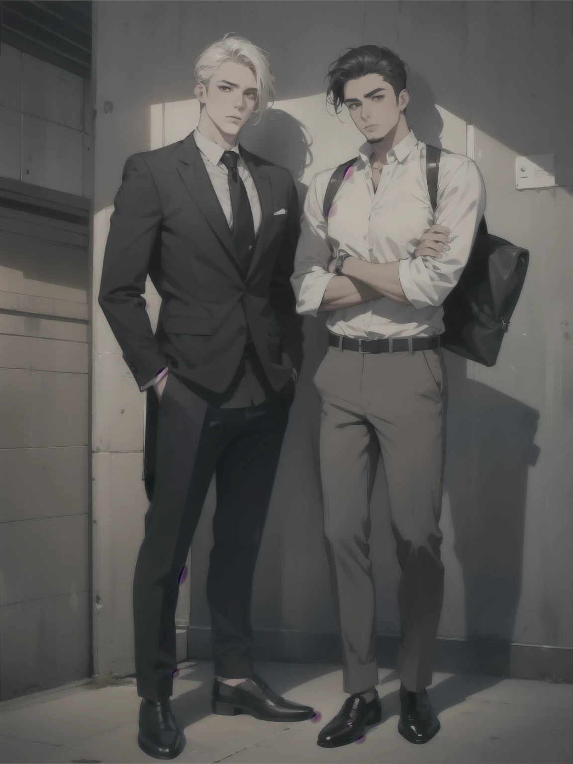 dois homens. Business