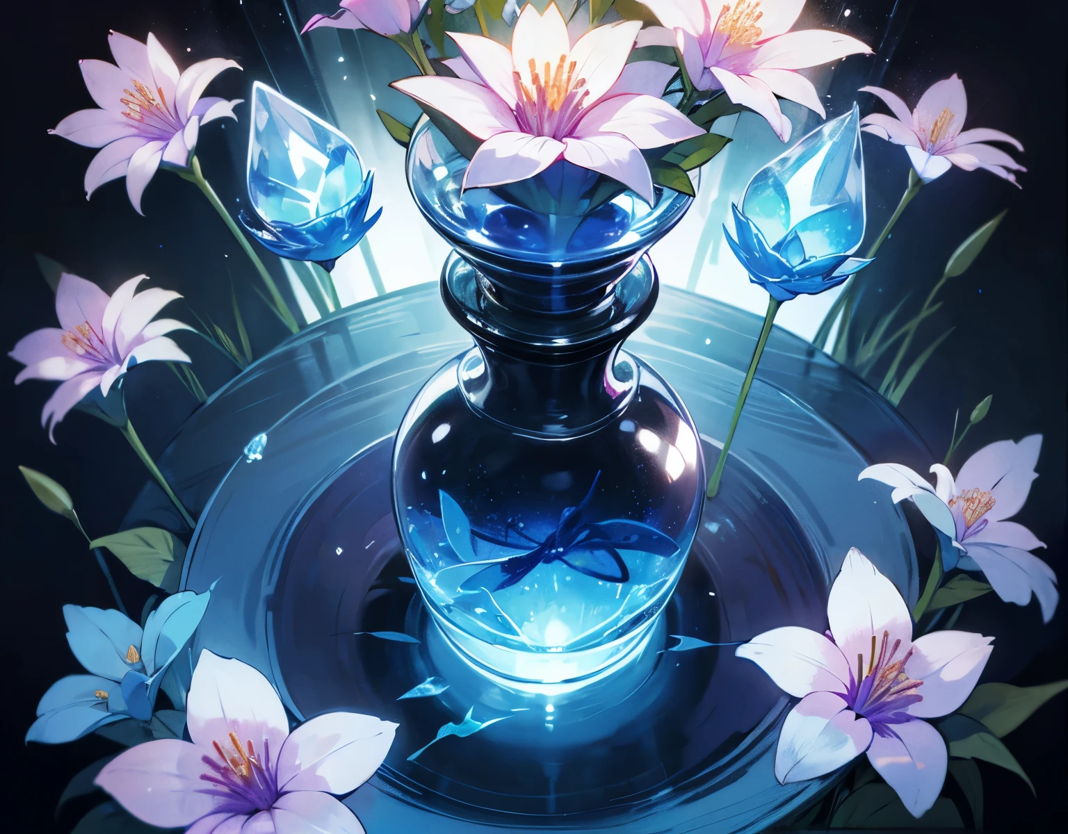 Magic potions, magic, flowers