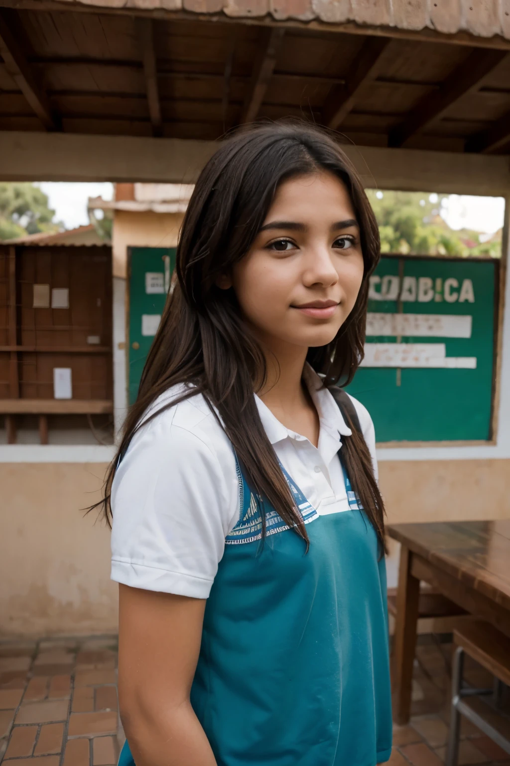 paisaje donde se vea el colegio el planeta tierra y estudiante