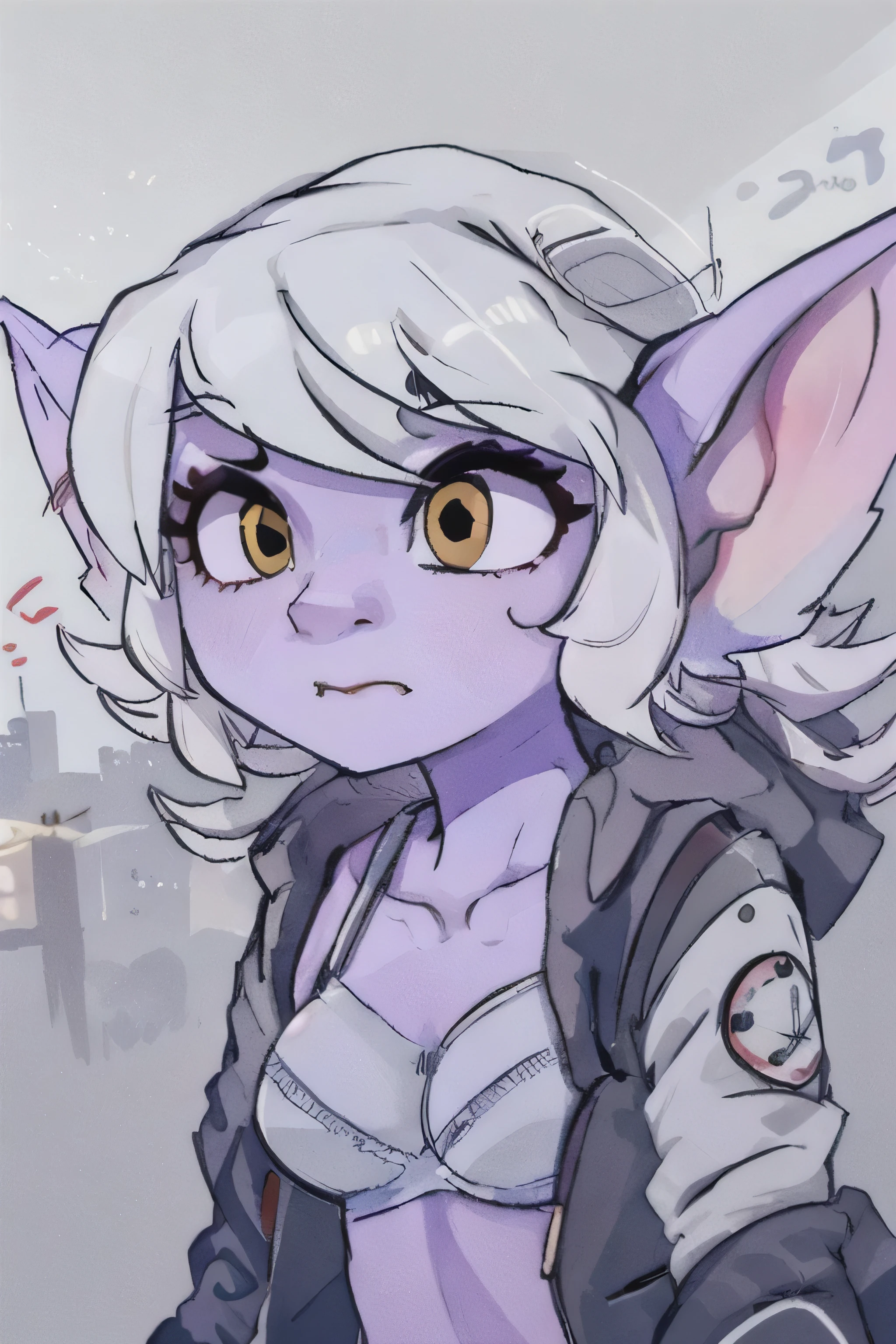 tristana profile picture in bra detailed pfp picture dteailed tristana yordle budnel city cute face sketch detailed tristana from league of legends